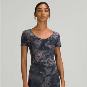 Lululemon Align T-Shirt Diamond Dye Lunar Rock True Navy